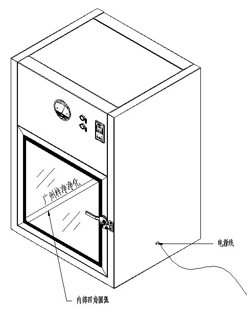 層流傳遞窗立體設(shè)計(jì)圖