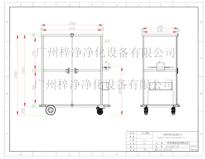  一次性物品電動(dòng)轉(zhuǎn)運(yùn)車(chē)方案設(shè)計(jì)示意圖 